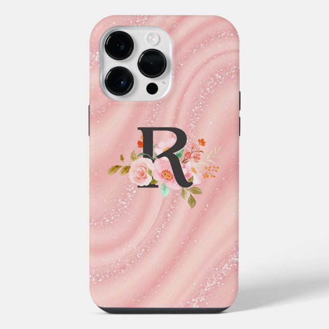 Buchstabe R iPhone 14 Pro Max Hülle (Rückseite)