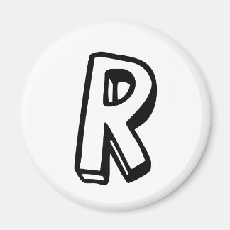 Buchstabe R Magnet