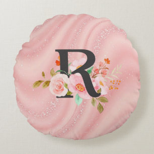Buchstabe R Rundes Kissen