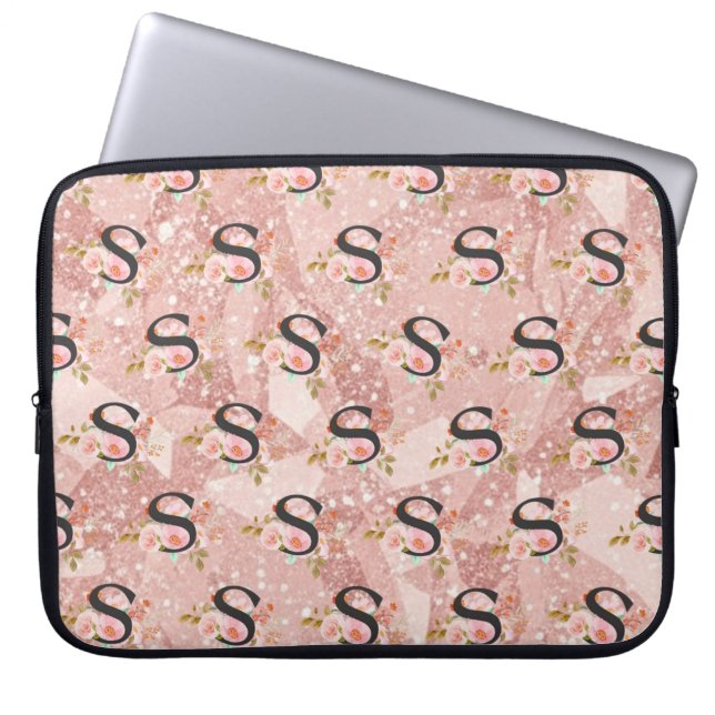 Buchstabe S Laptopschutzhülle (Vorderseite)