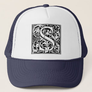 Buchstabe S Monogramm Initiale Truckerkappe