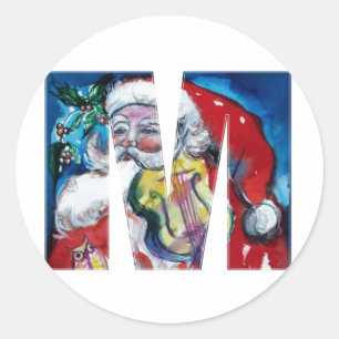 BUCHSTABE/SANKT DES WEIHNACHTENm MIT Runder Aufkleber