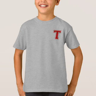 Buchstabe T - Anfangsname Alphabet Monogramm T-Shirt
