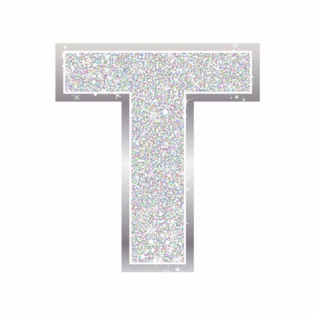Buchstabe T Fotoskulptur Ornament (Vorne)