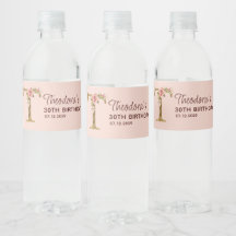 Buchstabe T Gold Monogramm Blush Rosa Rosen