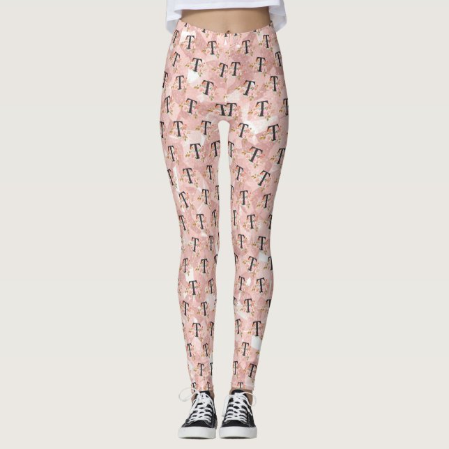Buchstabe T Leggings (Vorderseite)