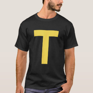 Buchstabe T Lustiges Gruppen-Matching-Halloween-Ko T-Shirt