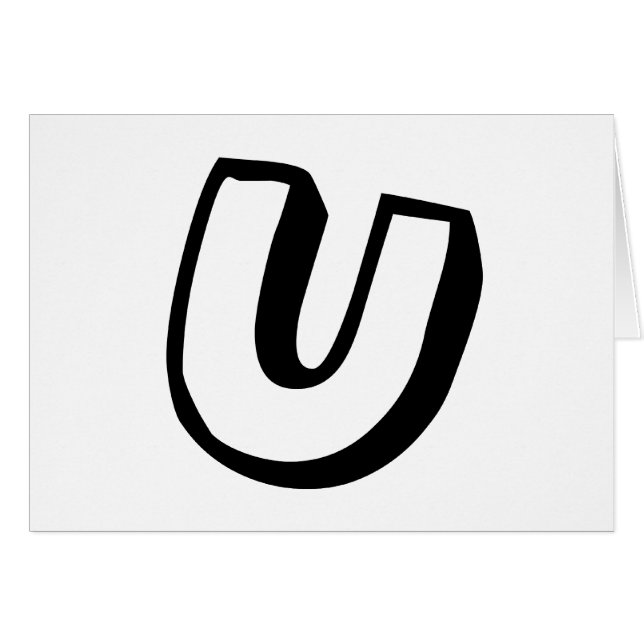 Buchstabe U (Vorderseite (Horizontal))