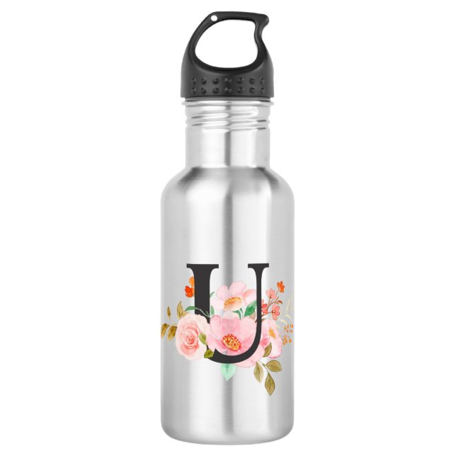 Buchstabe U Edelstahlflasche (Vorderseite)
