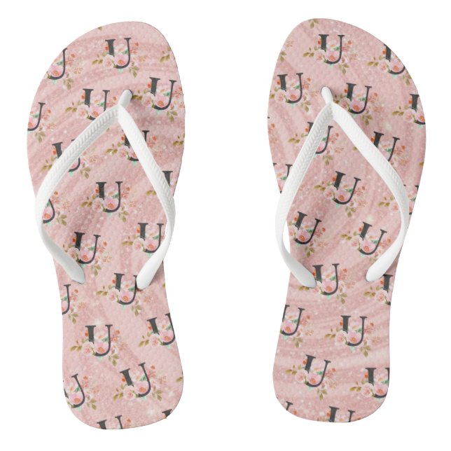 Buchstabe U Flip Flops (Fußbett)