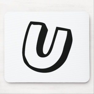 Buchstabe U Mousepad