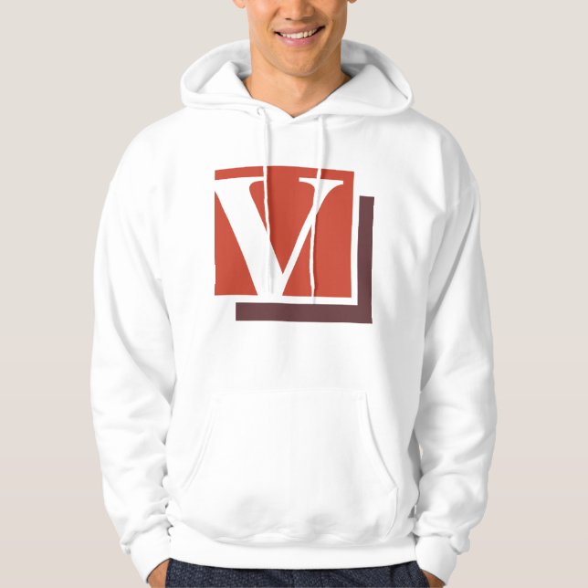 Buchstabe V Hoodie (Vorderseite)