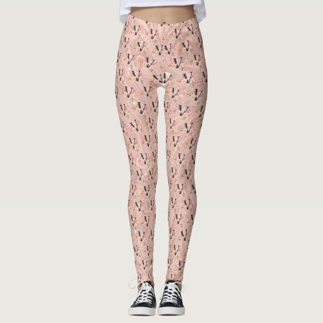 Buchstabe V Leggings (Vorderseite)
