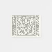 Buchstabe V Mittelalterliches Monogramm Jugendstil