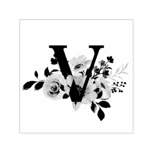 Buchstabe V Permastempel