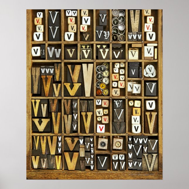 Buchstabe V Poster (Vorne)