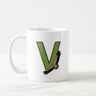 Buchstabe V Tasse