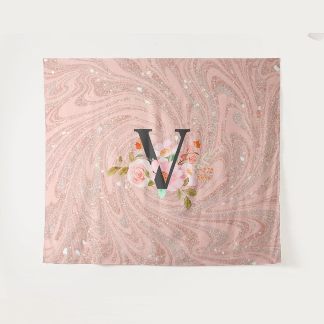 Buchstabe V Wandteppich (Vorderseite (Horizontal))