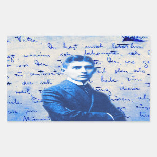Buchstabe von Kafka Rechteckiger Aufkleber