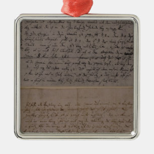 Buchstabe von Leopold Mozart Silbernes Ornament