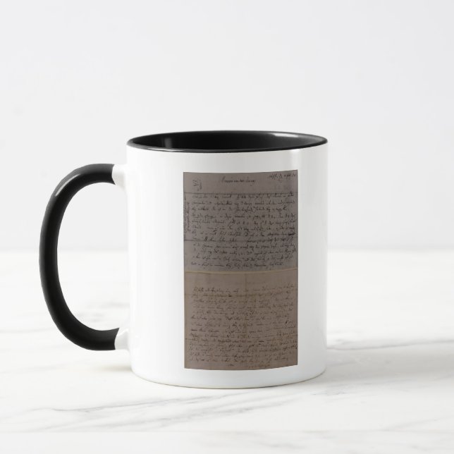 Buchstabe von Leopold Mozart Tasse (Links)
