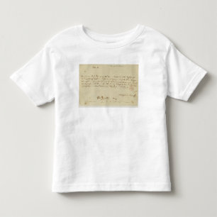 Buchstabe von Mozart zu einem Freimaurer, im Kleinkind T-shirt