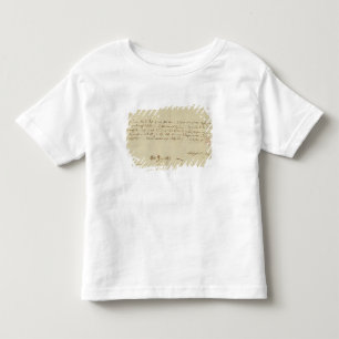 Buchstabe von Mozart zu einem Freimaurer, im Kleinkind T-shirt