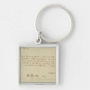 Buchstabe von Mozart zu einem Freimaurer, im Schlüsselanhänger