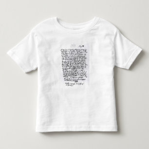 Buchstabe von Mozart zu seinem Vater, am 5. April Kleinkind T-shirt