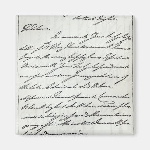 Buchstabe von William IV zu Dame Nelson Magnet