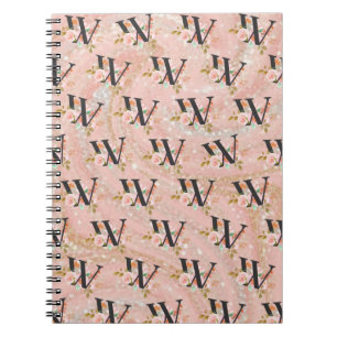 Buchstabe W Notizblock