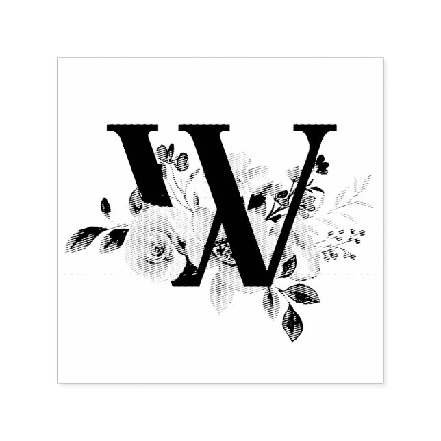 Buchstabe W Permastempel (Design)