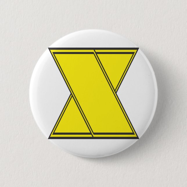 Buchstabe x button (Vorderseite)
