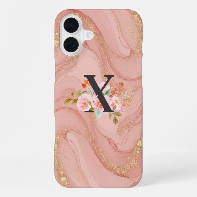 Buchstabe X iPhone 16 Plus Hülle (Rückseite)
