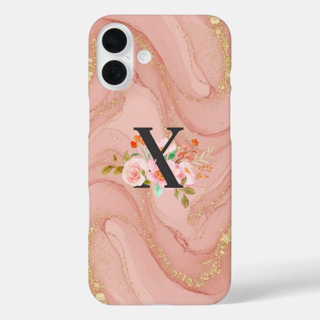 Buchstabe X iPhone 16 Plus Hülle (Rückseite)
