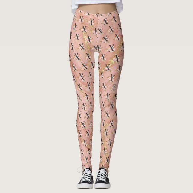 Buchstabe X Leggings (Vorderseite)
