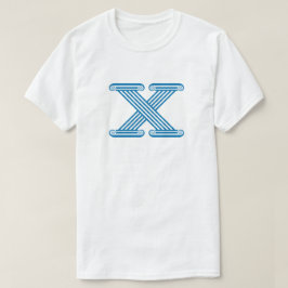 Buchstabe X Monogramm T-Shirt