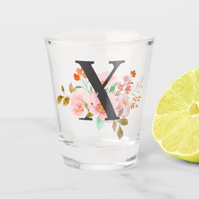 Buchstabe X Schnapsglas (Vorderseite)