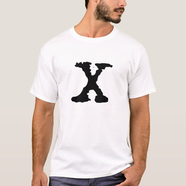 Buchstabe X T-Shirt (Vorderseite)