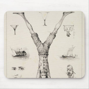 Buchstabe Y von einer Alphabetzündkapsel Mousepad