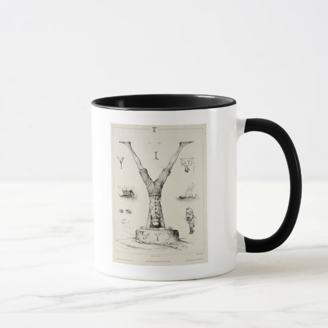 Buchstabe Y von einer Alphabetzündkapsel Tasse (Rechts)