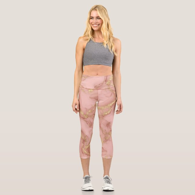 Buchstabe Z Capri Leggings (Vorderseite)
