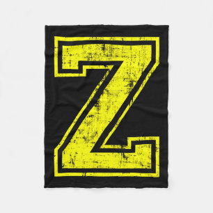 Buchstabe Z Großbuchstabe Alphabet Klassisch Fleecedecke