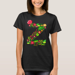 Buchstabe z in Blume T - Shirt