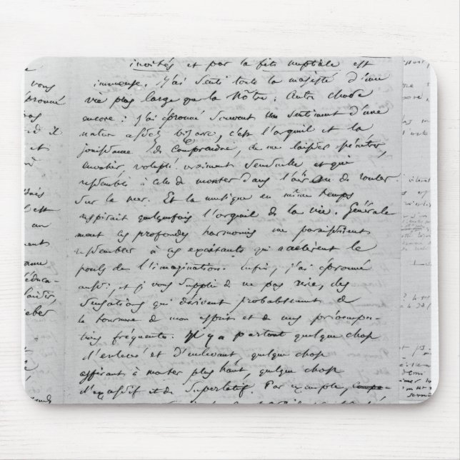 Buchstabe zu Richard Wagner am 17. Februar 1860 Mousepad (Vorne)