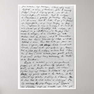 Buchstabe zu Richard Wagner am 17. Februar 1860 Poster