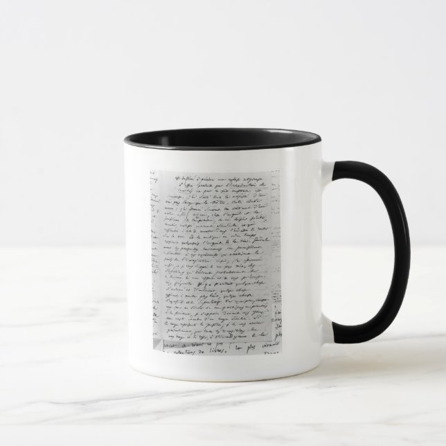 Buchstabe zu Richard Wagner am 17. Februar 1860 Tasse (Rechts)