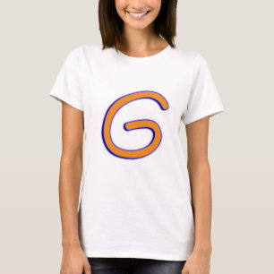 Buchstabeg-Kurve T-Shirt