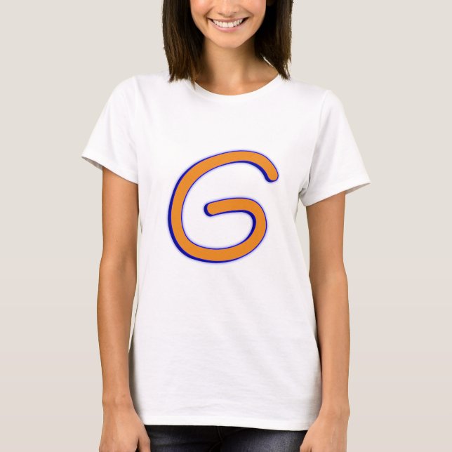 Buchstabeg-Kurve T-Shirt (Vorderseite)