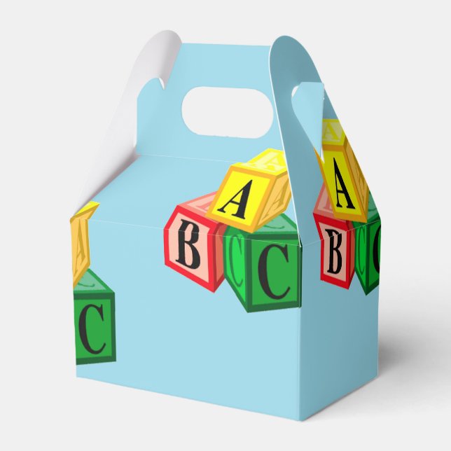 Buchstaben abc geschenkschachtel (Vorderseite)